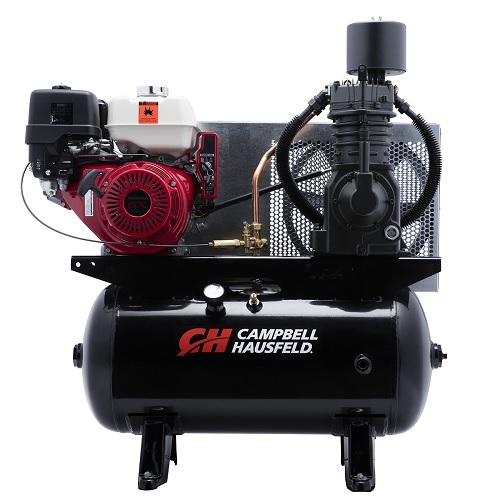 Campbell Hausfeld Air Compressor, 30-Gallon Horizontal Two-Stage 26.1CFM GX390 Honda (CE7003) product image center
