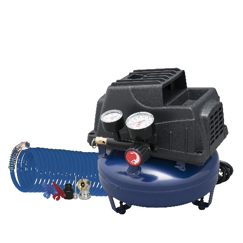 Portable Air Compressor, 1-Gallon Pancake Oilless .36 CFM .33HP 120V 3A (FP2028), main product image