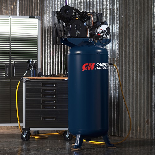 60 Gallon Stationary Electric Air Compressor with 3-Cylinder Pump