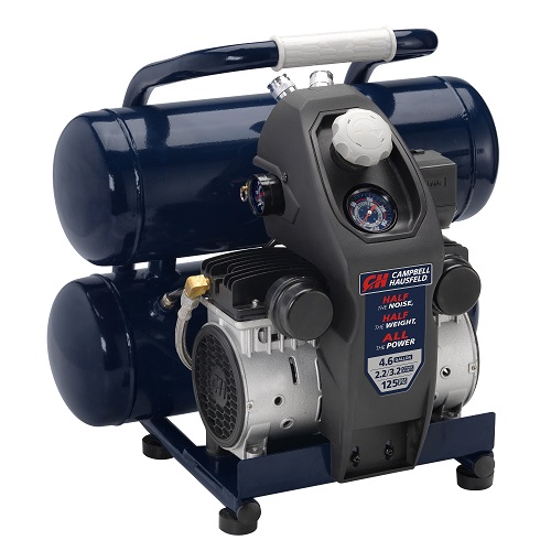 Lightweight Quiet Air Compressor 4.6 Gallon Campbell Hausfeld