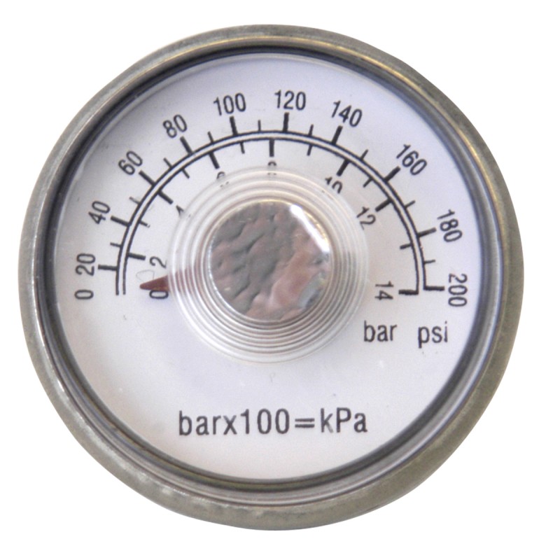 PRESSURE GAUGE 0-200 LF by CAMPBELL MfrPartNo PG2T-NL
