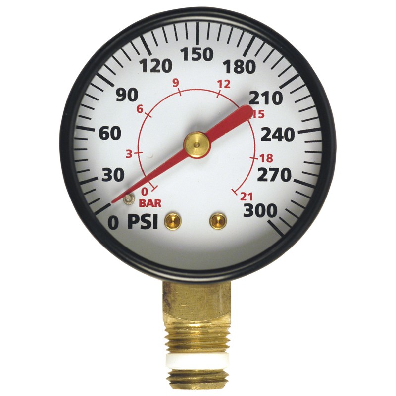 1 4 NPT Pressure Gauge 300 PSI Campbell Hausfeld GR00200AJ 1 4 NPT Pressure Gauge 300 PSI Campbell Hausfeld GR00200AJ