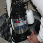 1 HP Stainless Steel Submersible Sump Pump In Use