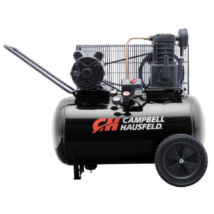Campbell Hausfeld 20 Gallon Portable Air Compressor (VT6182), 3.7 HP, 10.2 CFM at 90 PSI, Heavy-Duty Cast Iron Two-Cylinder Pump