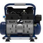 Quiet 2HP 2 Gal. 125PSI, Electric Oil-Free Portable Single Stage Air Compressor MAX 2.2 SCFM at 90PSI, 3.2 SCFM at 40PSI Back