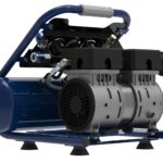 Quiet 2HP 2 Gal. 125PSI, Electric Oil-Free Portable Single Stage Air Compressor MAX 2.2 SCFM at 90PSI, 3.2 SCFM at 40PSI